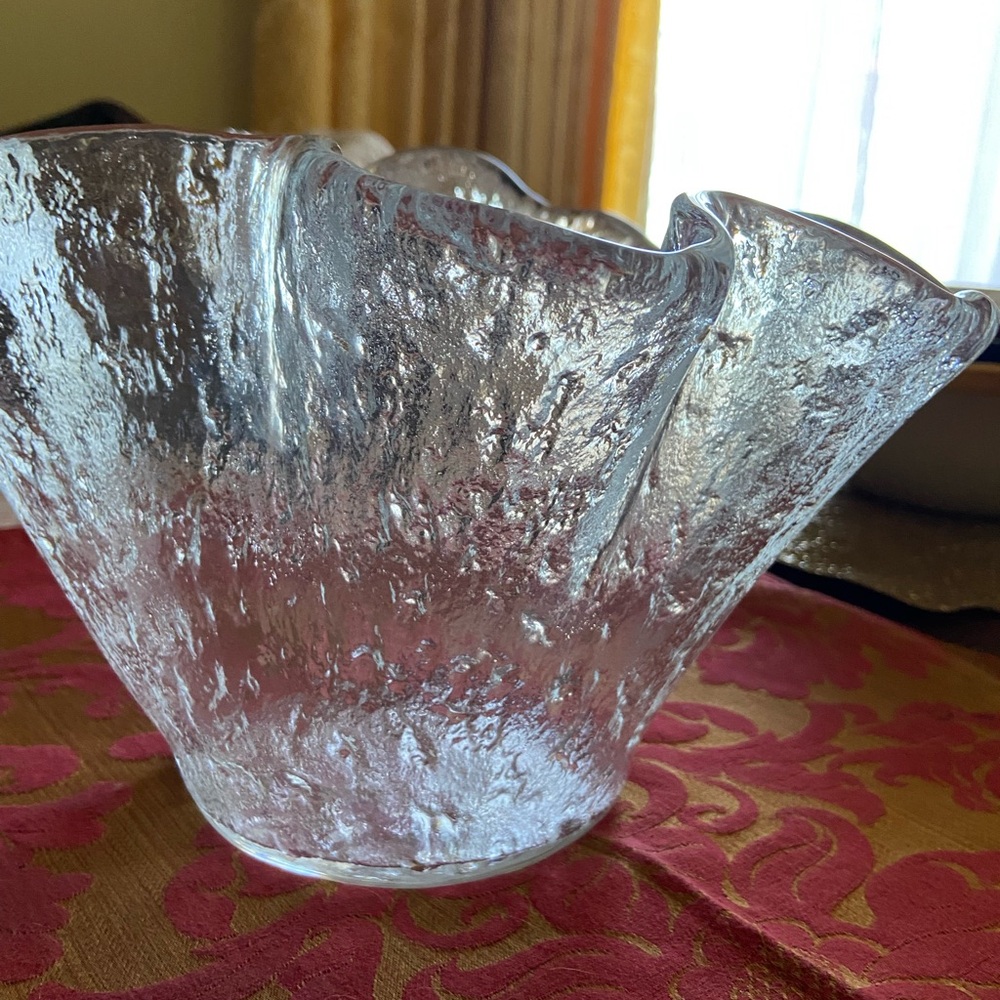 Recycled Glass Vase, simple beautiful piece of art glass